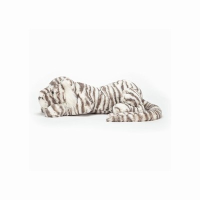 Jellycat Sacha Snow Tiger New Zealand | WBJFT7695